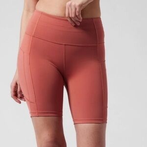 Athleta Ultimate Stash II 7” Bike Shorts.